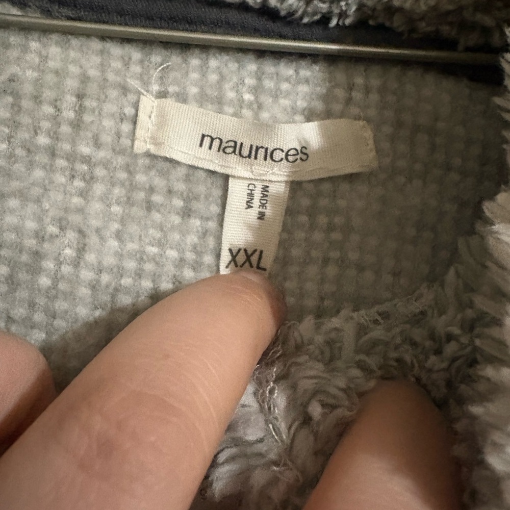 Colorblock Fleece Pullover Jacket - Picture 3 of 3